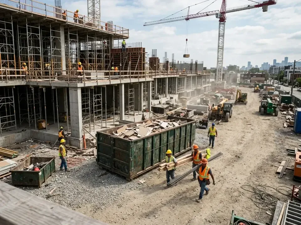 commercial-construction-site-w-002 — frequently asked questions, Low Cost Construction Dumpster Rental in Le Sueur, MN